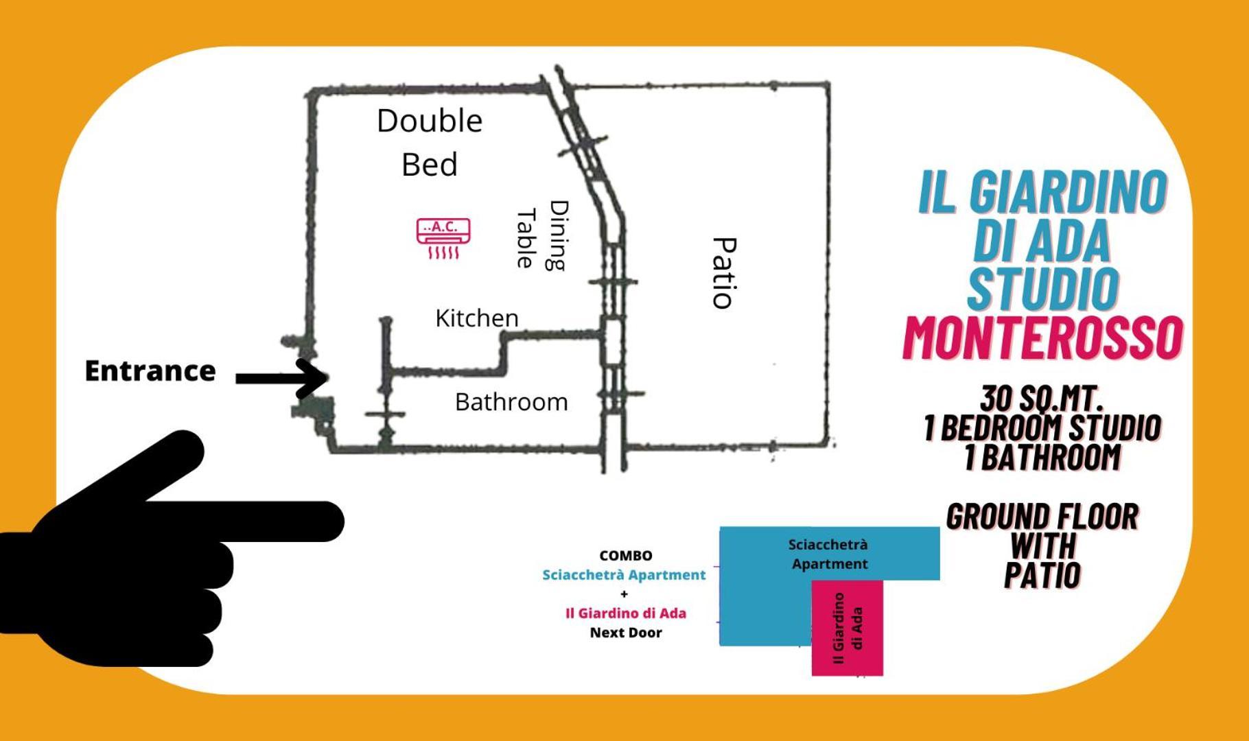 Il Giardino Di Ada Ground Floor Studio With Ac And Patio Monterosso al Mare Buitenkant foto