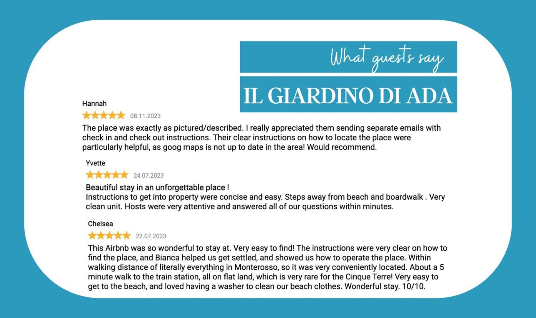 Il Giardino Di Ada Ground Floor Studio With Ac And Patio Monterosso al Mare Buitenkant foto